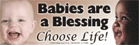 Bumper Sticker: Blessing